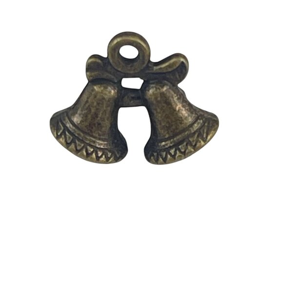 Bronze Bell Shaped Pendant Charm For Jewelry Making Or Crafting Projects - Picture 3 of 5